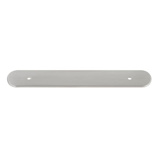 Gliderite Hardware 7-1/4 in. Satin Nickel Rounded Back Plate 5-1/16 in. Center to Center - 7343-128-SN 7343-128-SN-1 - main